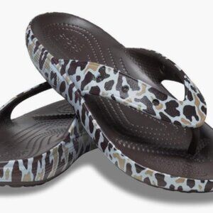 Crocs Classic Animal print Flip - Size Womens 6
